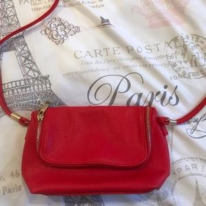 Simple Red Shoulder Bag